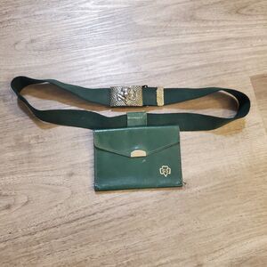 Vintage 1960's/1970’s Girl Scout Uniform Belt Leather Change Purse/Wallet